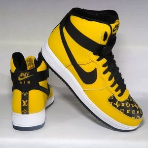 Nike Air Force 1 High Yellow Ochre Custom Designer